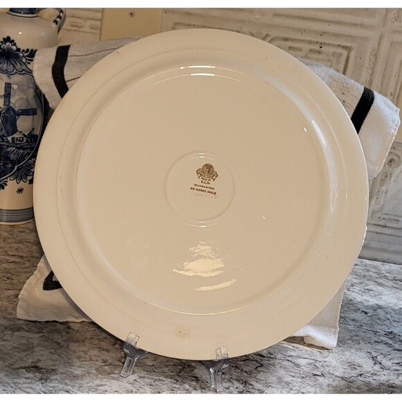 Atlas China Platter  Warranted 22 Karat Gold Filigree Floral 11" Plate Platter - Picture 6 of 6